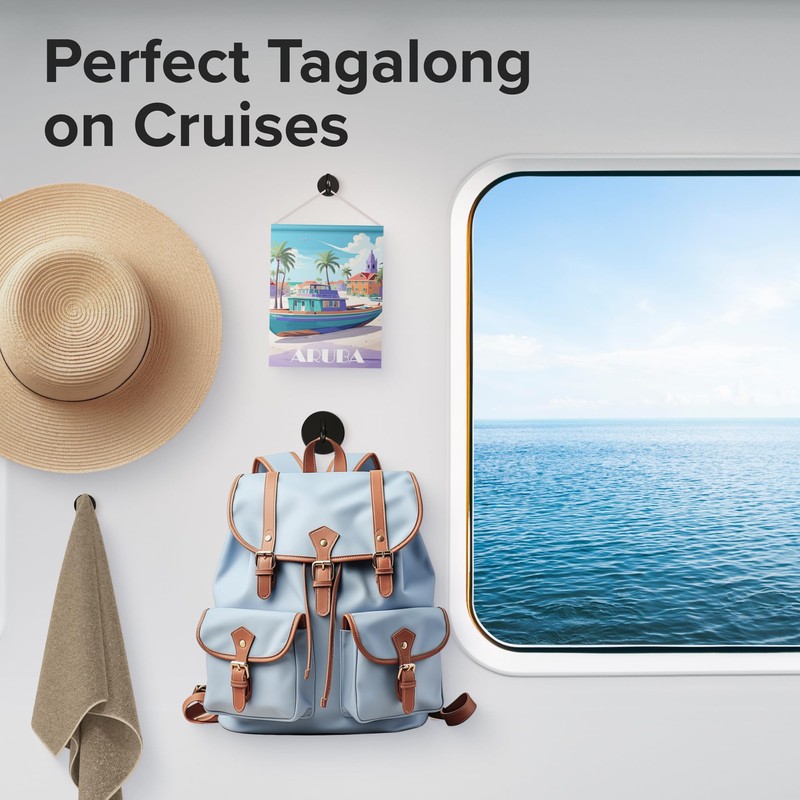 X-bet MAGNET Black Magnetic Hooks 6 PCs (27 LBS), Size: