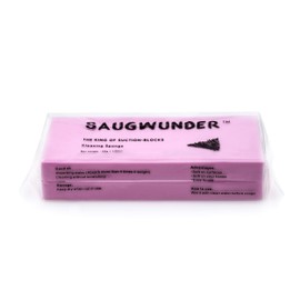 SAUGWUNDER Esponja de limpieza súper absorbente al agua duradera ^~ Usted sabe 17,5 x 7,5 x 3,5 cm [17,5 x 7,6 x 3,5 cm] Uso para coches limpios domésticos/barcos el polvo y la suciedad en muebles, bañeras y etc. (rosa)