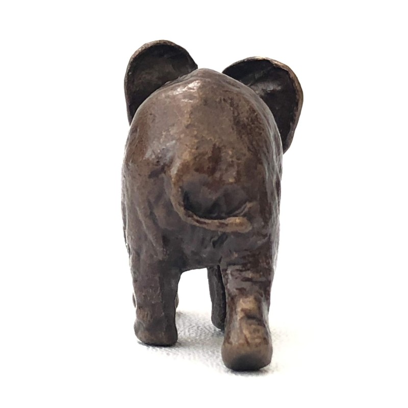 Butler & Peach - Solid Bronze Miniature Elephant