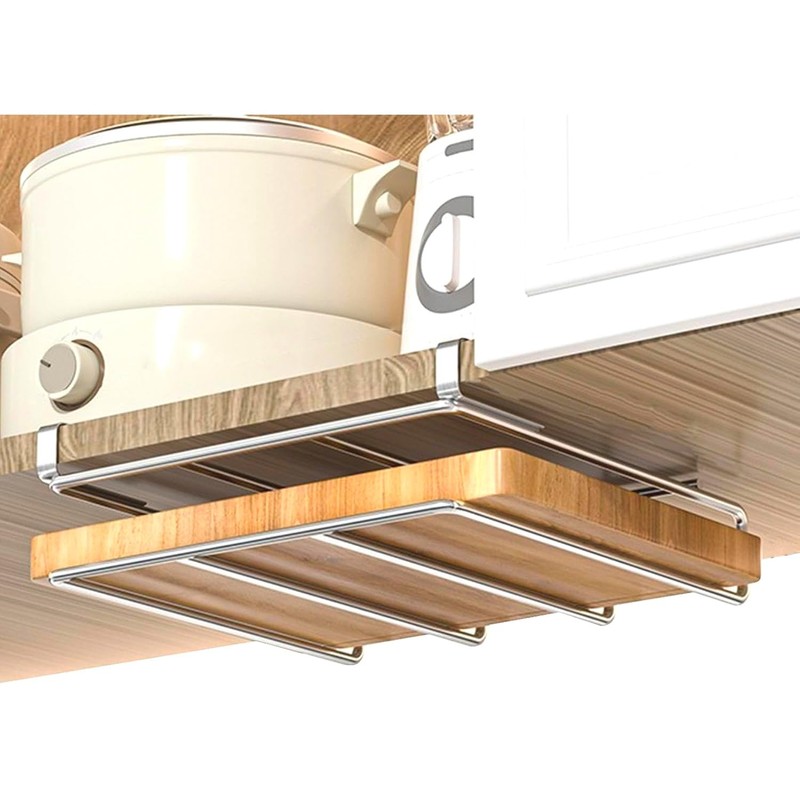 Under Cabinet Cutting Board Holder, Cabinet Shelf Organizer,Cutting Board Organizer