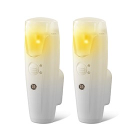 Emergency LED Flashlight, 3-in-1 Rechargeable Power Outage Light, Emergency Lighting Sensor Night Light for Home Use, Multifunctional Portable Automatic Handheld Light, 2 Pack