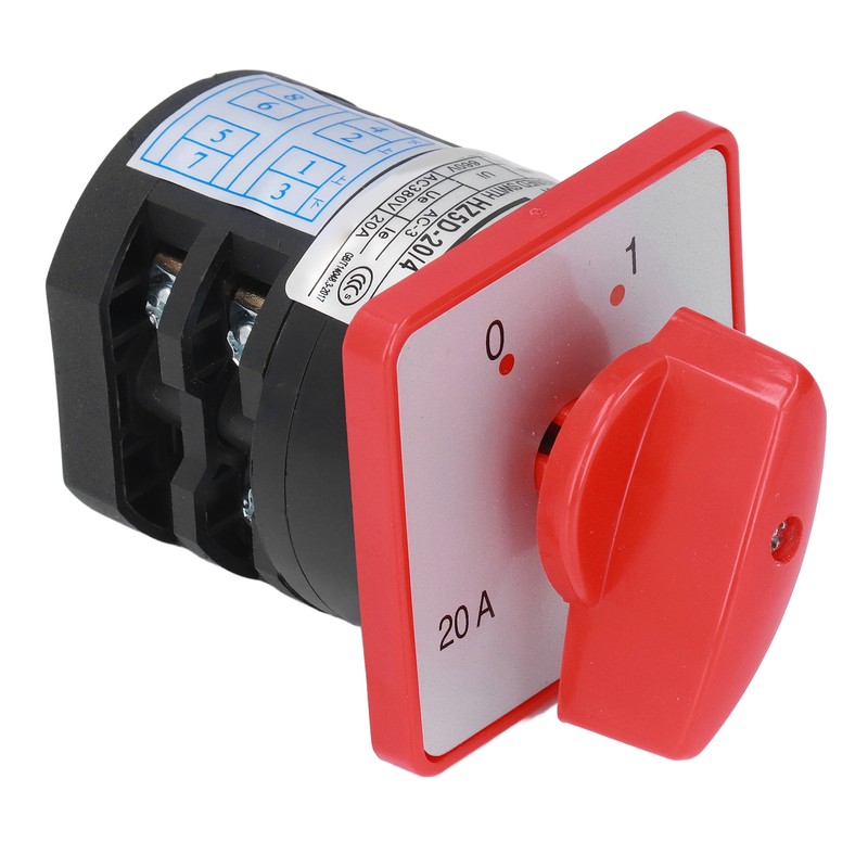 Changeover Switch PC Flame Retardant Combination Selector Switch 2 Sections