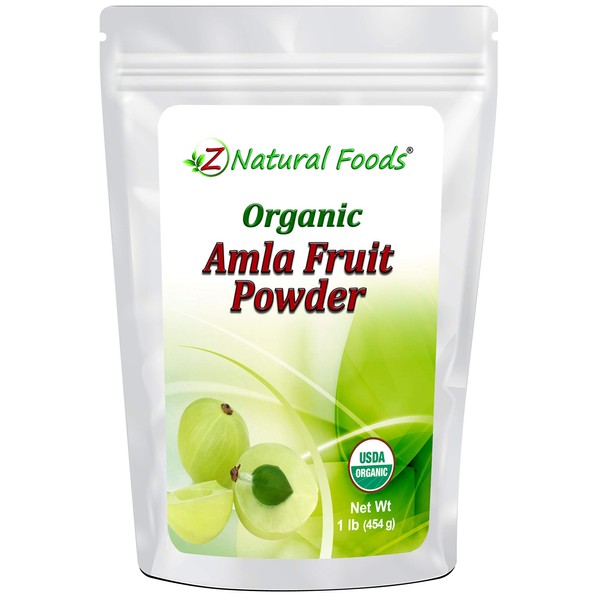 Organic Amla Fruit Powder (Amalaki or Indian Gooseberry) - Support Healthy Digestion - Amazing Superfood Rich in Antioxidants - Grown in India - Raw, Vegan, Non GMO, Gluten Free - 1 lb