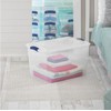 Sterilite 66 Quart Latch Box, Clear Plastic Storage Bin with