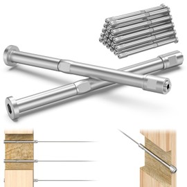 BLIKA Upgraded 10 Pack 1/8" Swageless Invisible Cable Railing Kits for Deck Stair Railing, T316 Stainless Steel, Swageless Cable Fittings for 2"x2", 4"x4" Wood/Metal Posts, Cable Railing Hardware 4x4