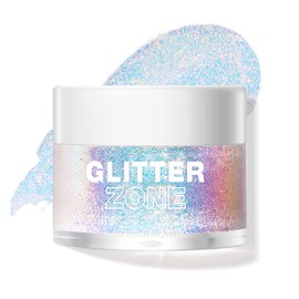 LANGMANNI Holographic Body Glitter Gel/Eyeshadow Cosmetic Grade for Body, Face, Hair and Lip. Colour-Changing Glitter Gel Under Light. -1.35 oz (1# Golden Ocean)