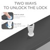 PLUSSEN Paper Towel Dispenser Wall Mount, Adhesive No Drilling Multifold