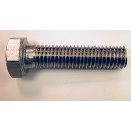 Serval Products 3/8-16 X 2 Left Hand (Reverse) Thread Hex Bolt Stainless Steel 18-8 Full Thread (2-Pack)