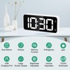 HERMIC Alarm Clock Bedside Clock Large Digital Led Display, Full-Range