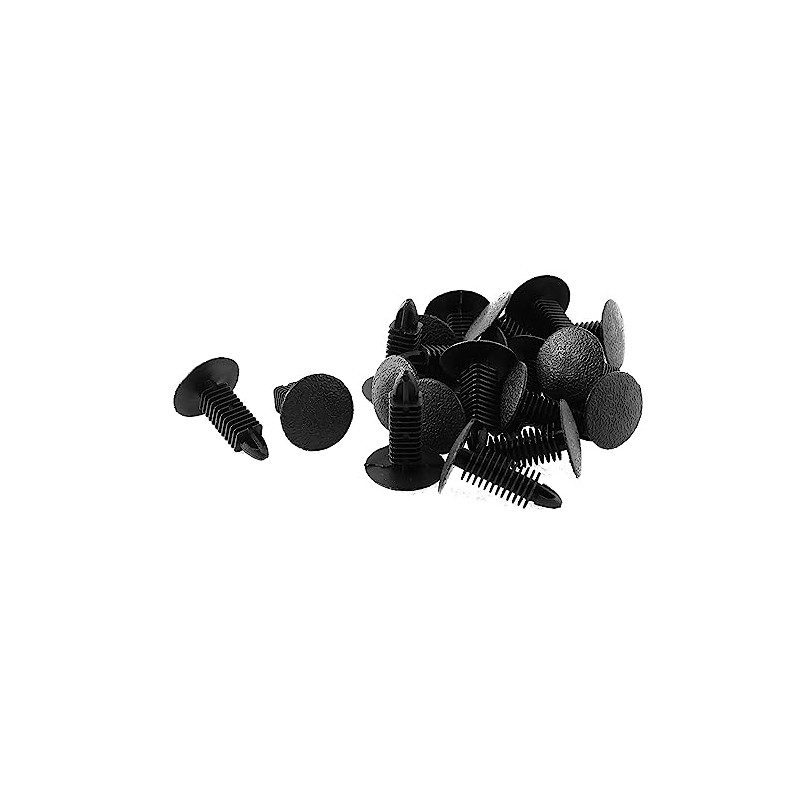 20 Pcs Black Plastic Door Trim Panel Hood Clip