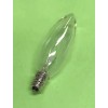 Bulbrite 15W Chandelier Light Bulb Clear Candle Base Dimmable 120V