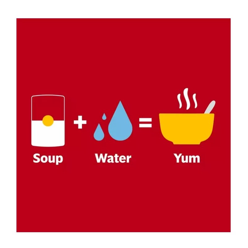 Campbell's Hearty Chicken Noodle Soup, 10.75 oz ,Pack of 4