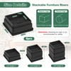 Coptiner Bedding Adjustable Furniture Risers, 2.5 cm, 5 cm, 7.5