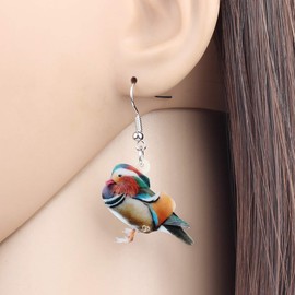 DOWAY Acrylic Cute Duck Earrings Duck Jewellery Duck Farm Decoration for Women Girls Funny Party Gifts, Acrylic, No Gemstone