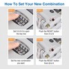 Magnetic Key Box for Under Car, Waterproof Combination Lock Box