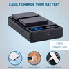2-Pack LP-E12 Batteries with USB Dual Battery Charger for Canon