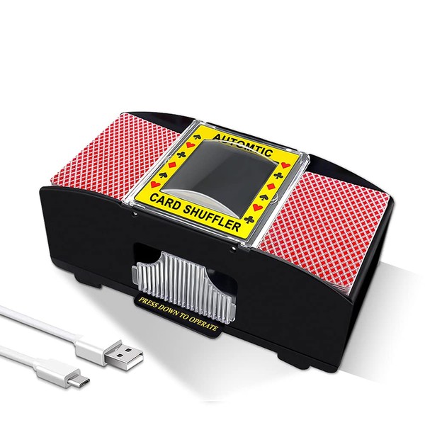 Ni-SHEN Casino Automatic Card Shuffler USB/Battery Operated for Family Party