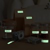 Phomemo A30 P15 Luminous Label Tape, Black on Glow-in-The-Dark Labels,