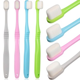 8 Pcs Micro Nano Manual Toothbrush Extra Soft with 20,000 Bristles