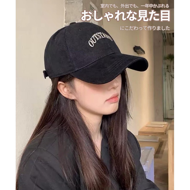 Karsaer G0188 Women's Cap, Deep, Large, Men's UV Protection, Overfit,