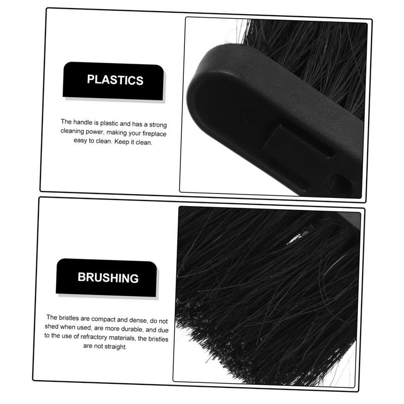 Levemolo Fireplace Brush Replacement Head Kitchen Broom Head Long Handled
