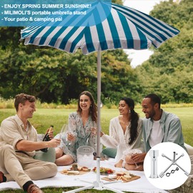 Foldable Portable Beach Umbrella Stand-Portable Patio Umbrella Base Holder,Outdoor Sunshade Anchor Size PLUS Thickened,Rust Free Tempered Iron Umbrella Stand for Courtyard,Swimming Pool,Beach,Grass