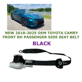 OEM TOYOTA PART 2018 19 20 21 22 23 24 2025 Toyota Camry front right side seat belt BLACK