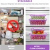 EASYLOCK Stackable Food Storage Containers with Lid, 1.2 L x