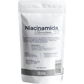 Niacinamida Pura 250 g Vitamina B3 Anti Acné Manchas y Poros Reafirma Colágeno Elasticidad Matifica y Refuerza Barrera