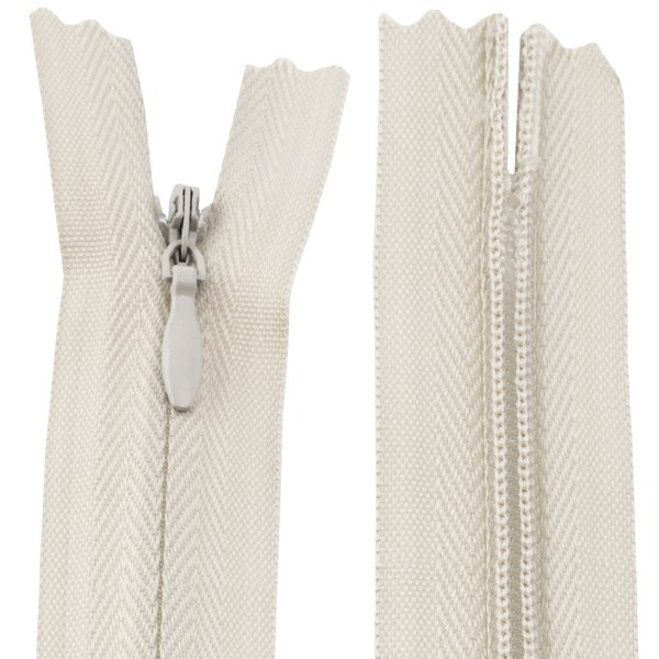 AERZETIX - C61084 - Set of 20 concealed zips 50