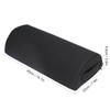 Under Desk Footrest Black Comfortable Relaxing Semi Circular Detachable Zipper