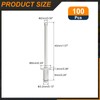 sourcing map 100Pcs 1/8"x1/4" Round Head Blind Rivets, Zinc-Plated Carbon