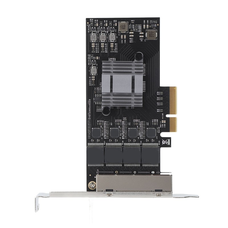 2.5Gb PCIe Network Card Professional 4 RJ45 Ports RTL8125BG Chip