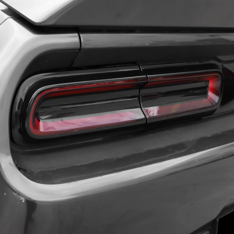 RAZPOY Smoked Tail Light Covers Compatible with Dodge Challenger Accessories