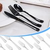 200 Count Black Plastic Forks, Heavy Duty Disposable Cutlery