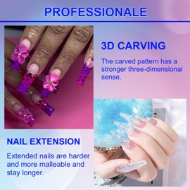 Monomer Acrylic Nail Liquid 5PCS 40ml/1.3fl.oz,Professional Acrylic Liquid Monomer for Acrylic Nails Powder Nails Extension for Nail Art Manicure DIY,Non-Yellowing Monomer-acrylic nail liquid (40ML*5)