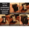 Combination Key Lock Box - Best Outdoor Wall Mounted Safe