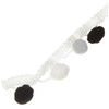 Rayher 55853573 Pom Pom Trim, Ball Fringe Ribbon for Sewing,