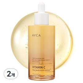 Abka True Brightening Vitamin C Whitening Ampoule, 100ml, 2 pcs / 아브카 트루 브라이트닝 비타민씨 미백 앰플, 100ml, 2개