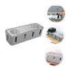 Tofficu 1Pc Grey Convenient Socket Storage Case Household Wire Organizer