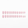 Nymora 48 Pcs White French Tip Press on Nails Short