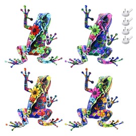 Frog Decor, Frog Wall Art, Outdoor Wall Decor, Frog Decorations for Home, Yard Ornaments Outdoors, Fence Decorations Outdoor (4)