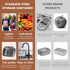 FANGOOLSS Premium 304 Stainless Steel Food Containers Set - Leakproof