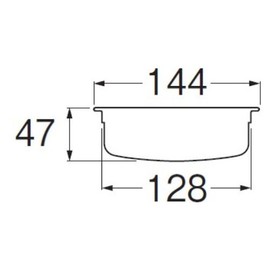 三栄 Faucet "Sink Drain Garbage received" Sink Drain Basket Shallow Type Large ph696af – L