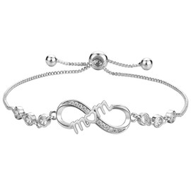 iJuqi Mother's Day Gifts for Mom from Daughter Son - Love Heart Mother Bracelets Birthday Christmas Valentine's Day Gifts