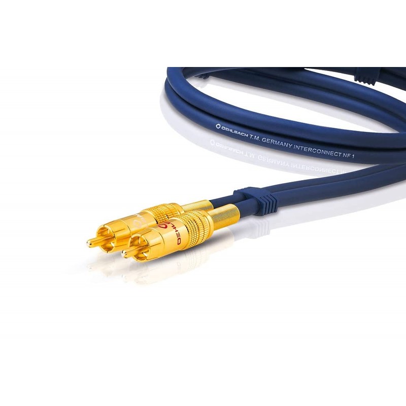 Oehlbach NF 1 Stereo Audio-Cable Jack, Blue 2m blue
