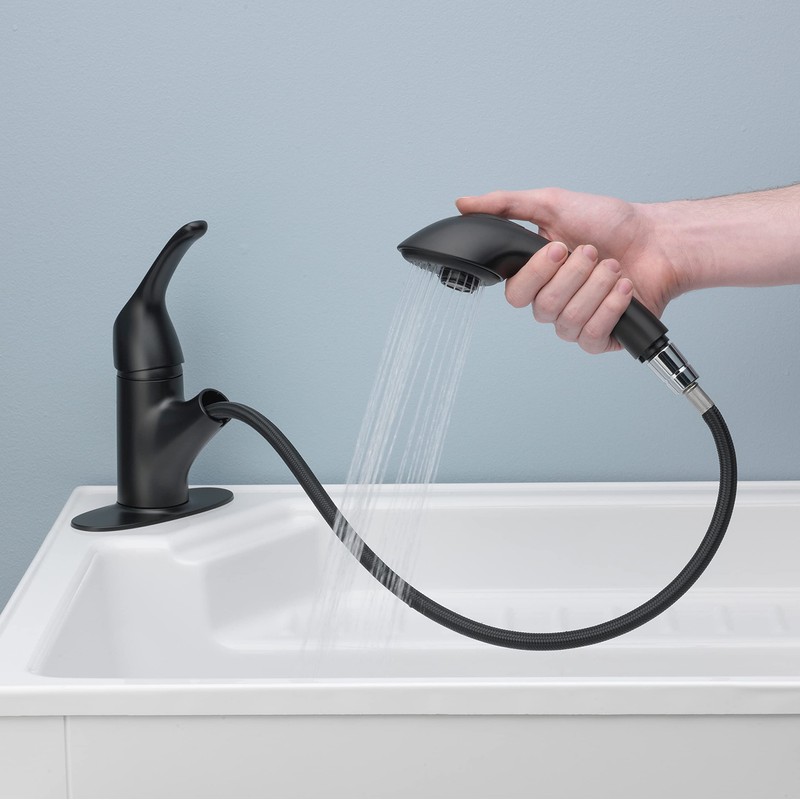 Homewerks Single Handle Pull Out Laundry Faucet 1 or 3