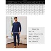 Litherday Men's Pyjamas Set Cotton Long Sleeves Pjs for Men