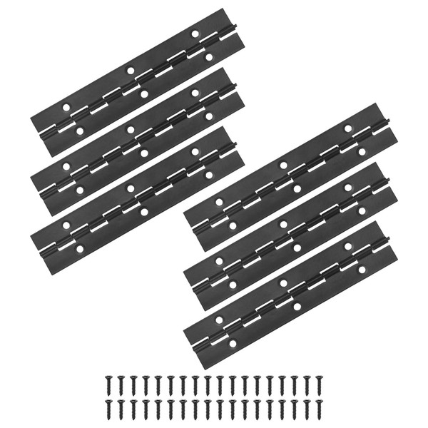 M METERXITY 6-Pack Piano Hinges, 6 Inch / 150mm 304