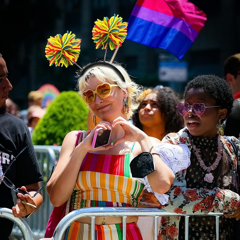 Doneace Rainbow Pom Pom Headband - Fashion Fluffy Ball Hair